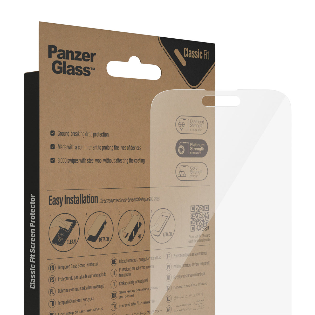 PanzerGlass Screen Protector Apple iPhone 14 Pro Max - Classic Fit