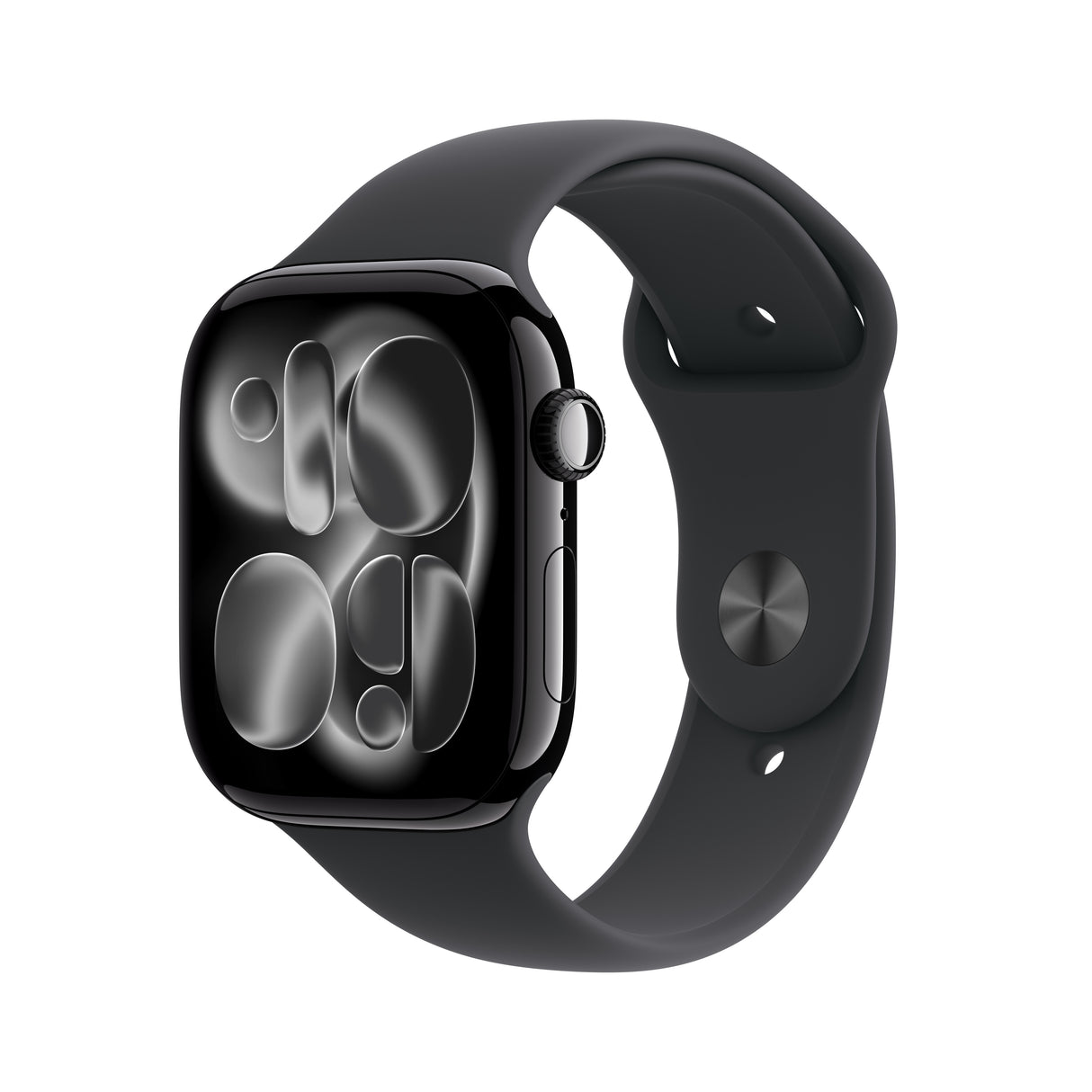 *Apple Watch Series 11 GPS + Cellular 46mm Jet Black Aluminium Case with Black Sport Band - S/M