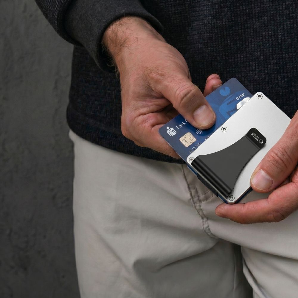 Tech Protect Thorn Rfid Kortpung Stål Sølv