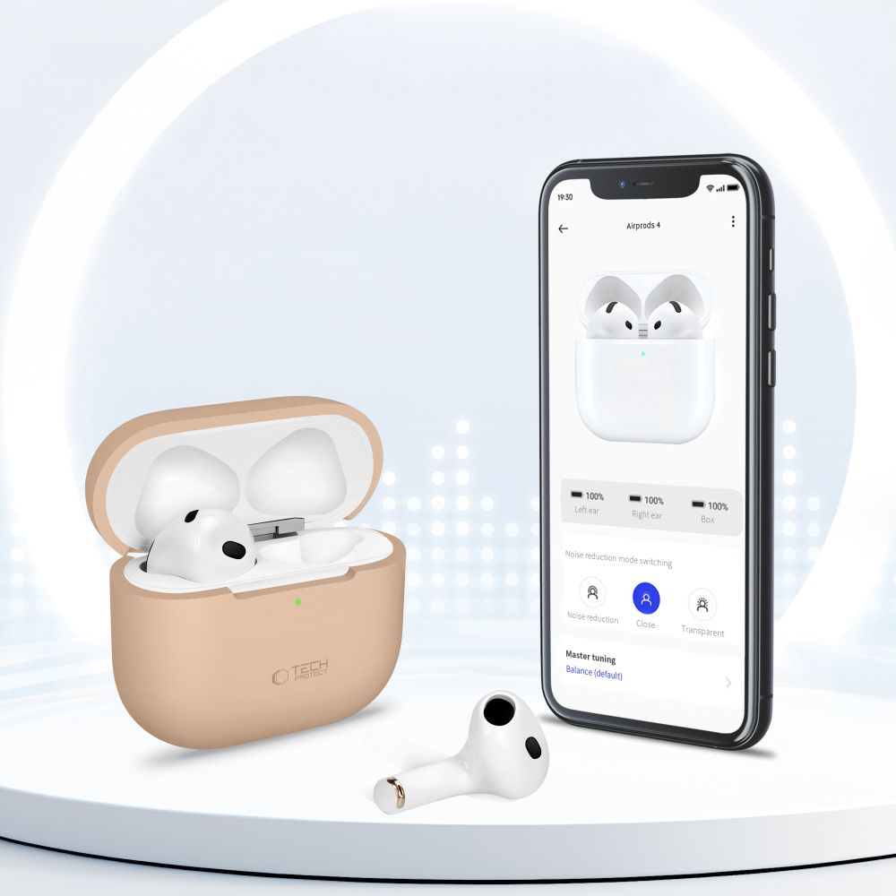 Tech Protect Silikone Apple Airpods 4/5 Sort