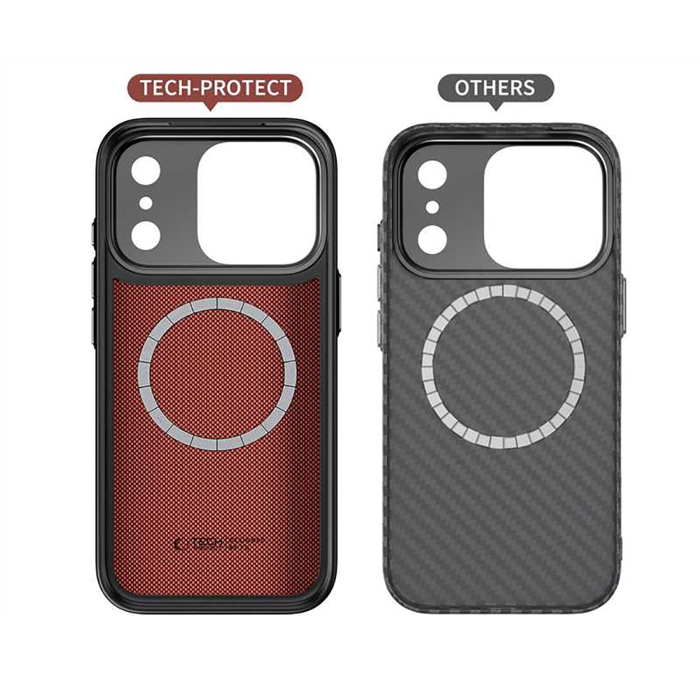 Tech Protect Kevlar Aramid Cc Magsafe Iphone 17 Pro Sort