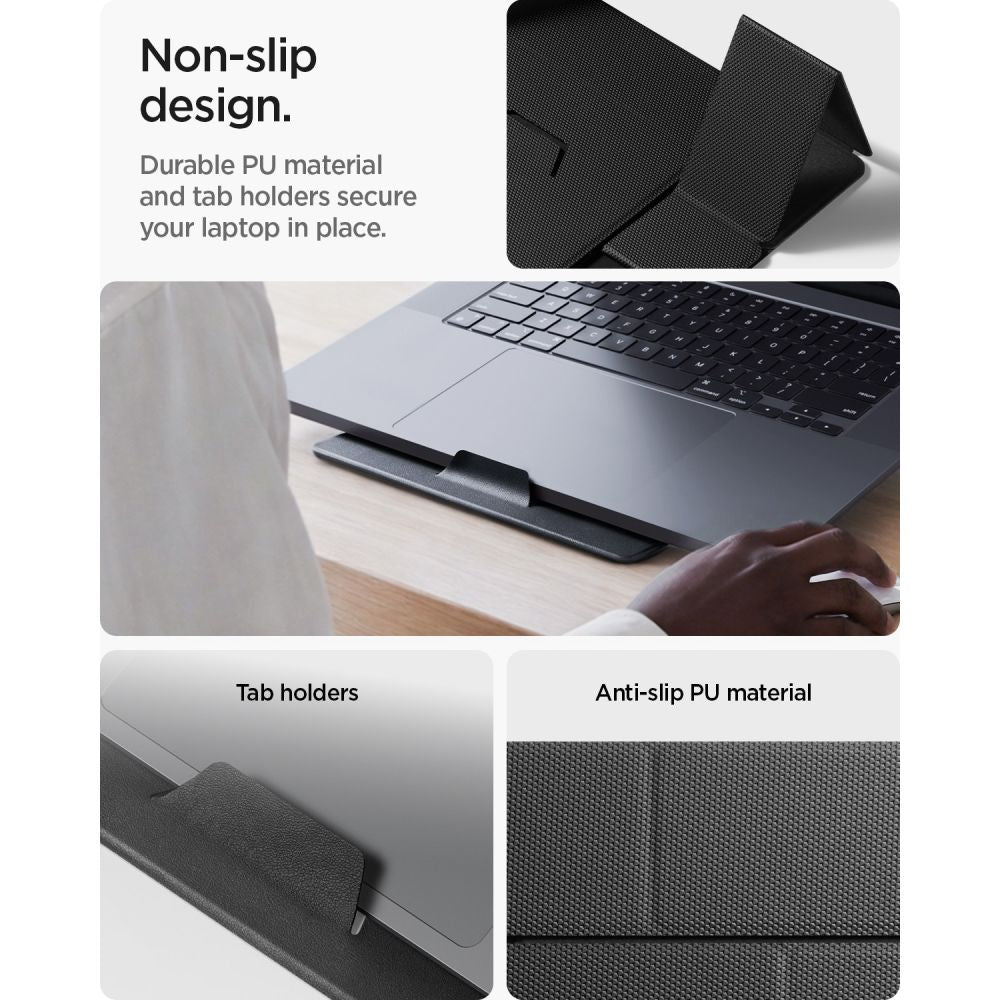 Spigen Ld201 S8 Slimfold Bærbare Og Tablet Stativ Space Grå