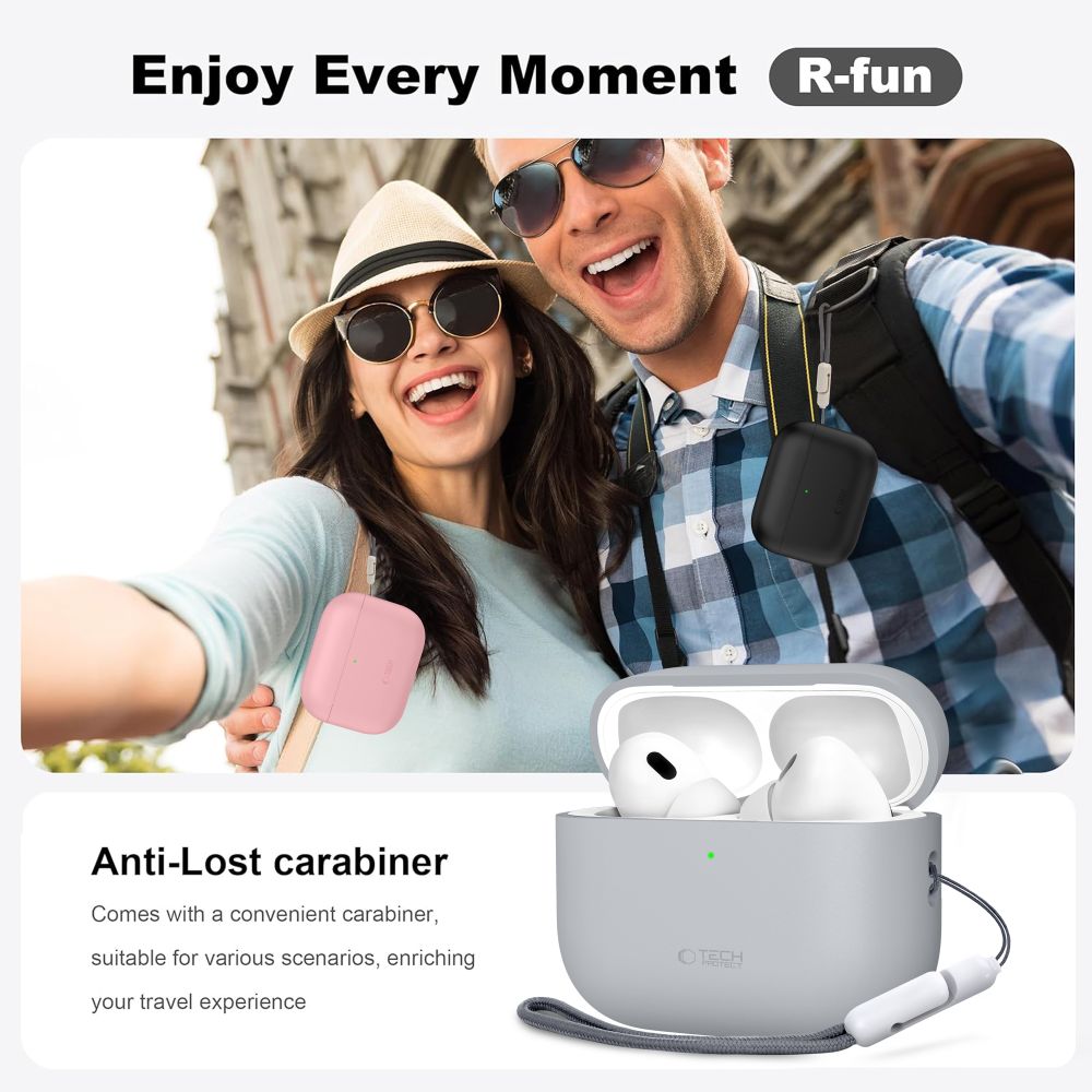 Tech Protect Silikone Apple Airpods Pro 3 Sort