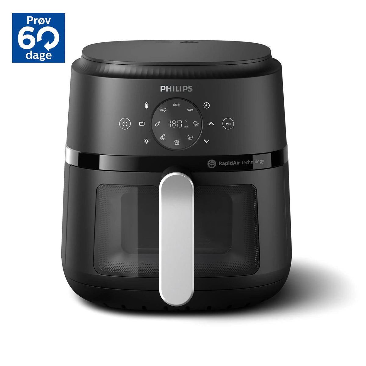 Philips 2000 Series NA221 Airfryer 1.5kW Sort/ sølv