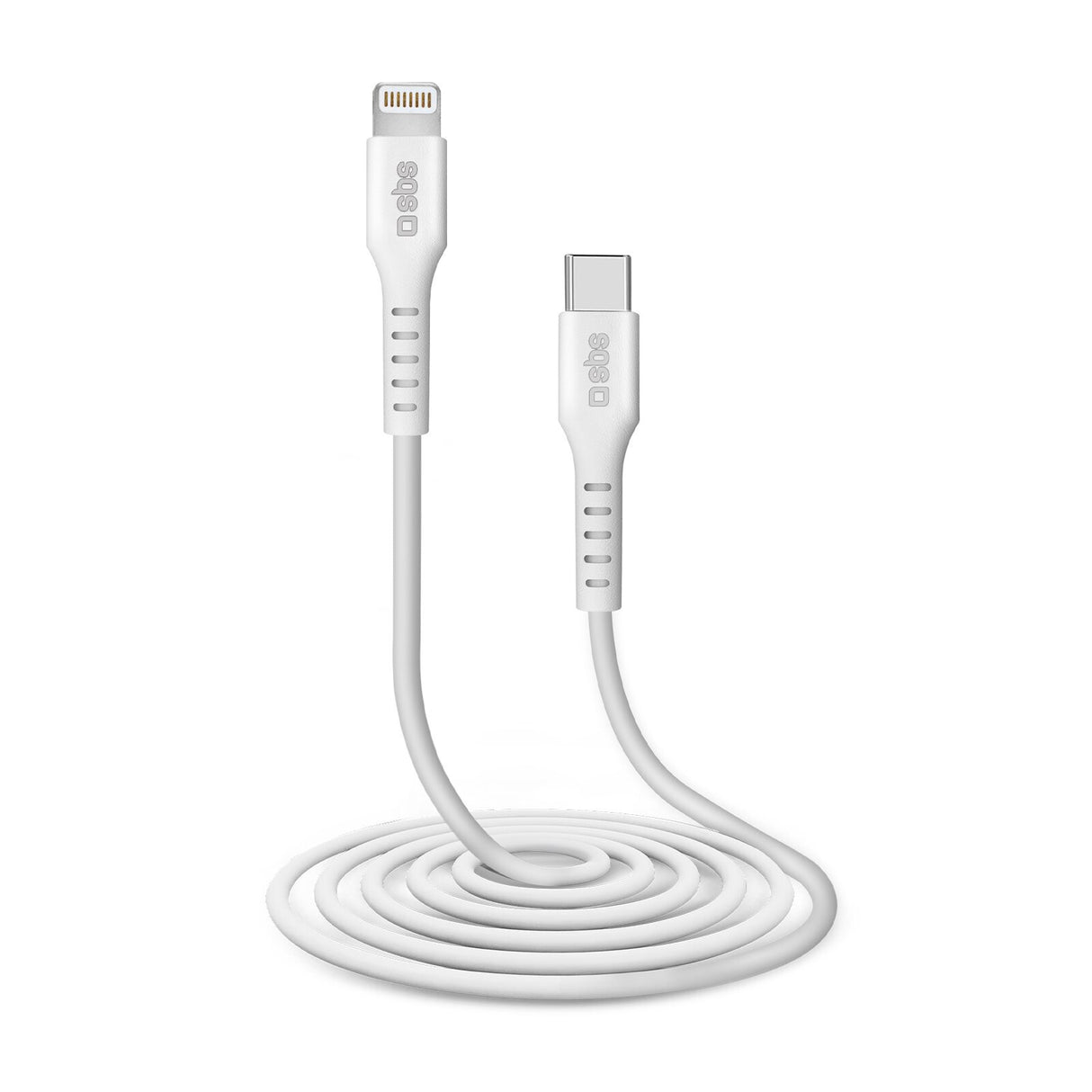 SBS TECABLELIGTC2W Lightning kabel 2 m Hvid