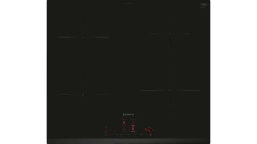 Siemens iQ100 EH631HEB1E kogeplade Sort Indbygget 60 cm Zone induktionskogeplade 4 zone(s)
