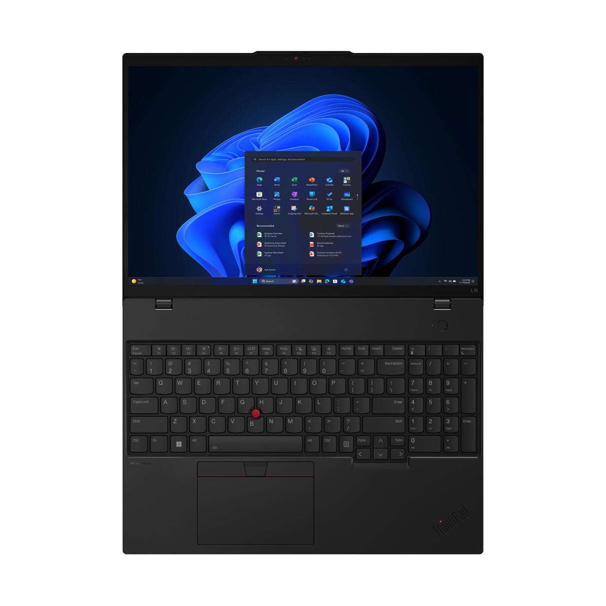 Lenovo ThinkPad L16 Gen 2 (AMD) AMD Ryzen™ 5 PRO 215 Laptop 40,6 cm (16") WUXGA 16 GB DDR5-SDRAM 512 GB SSD Wi-Fi 7 (802.11be) Windows 11 Pro Engelsk Sort