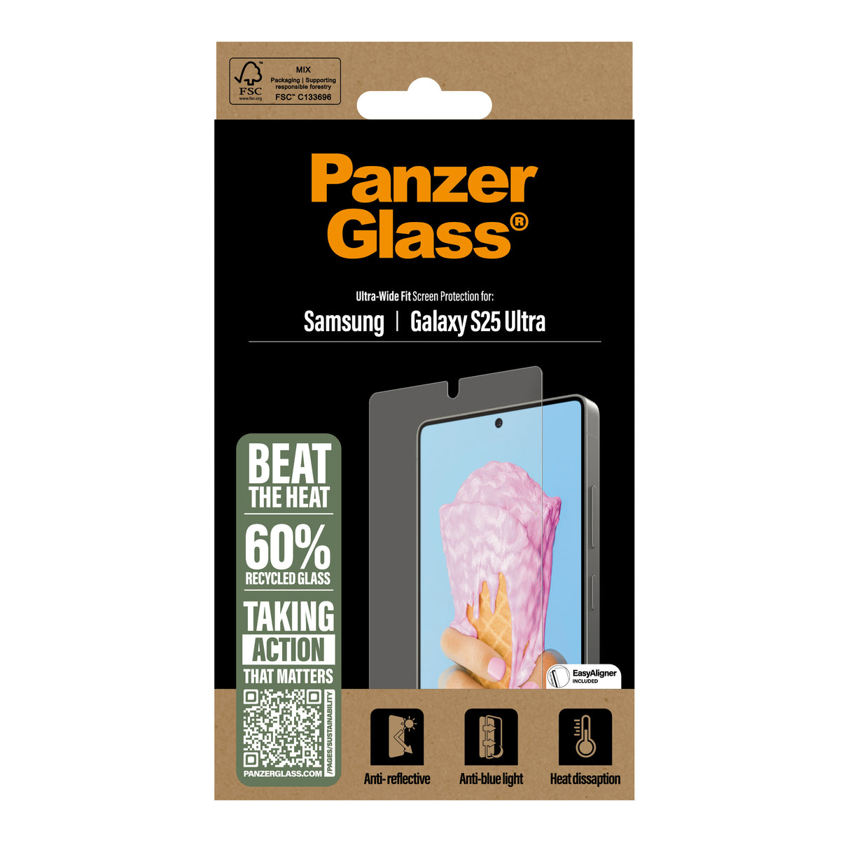 PanzerGlass ® All-in-One Skærmbeskyttelse Samsung Galaxy S25 Ultra | Ultra Wide Fit