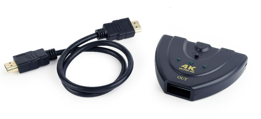Gembird DSW-HDMI-35 interface hub Sort