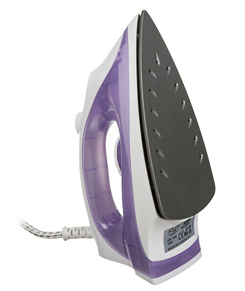 Adler AD 5019 Dampstrygejern 1600 W Violet, Hvid