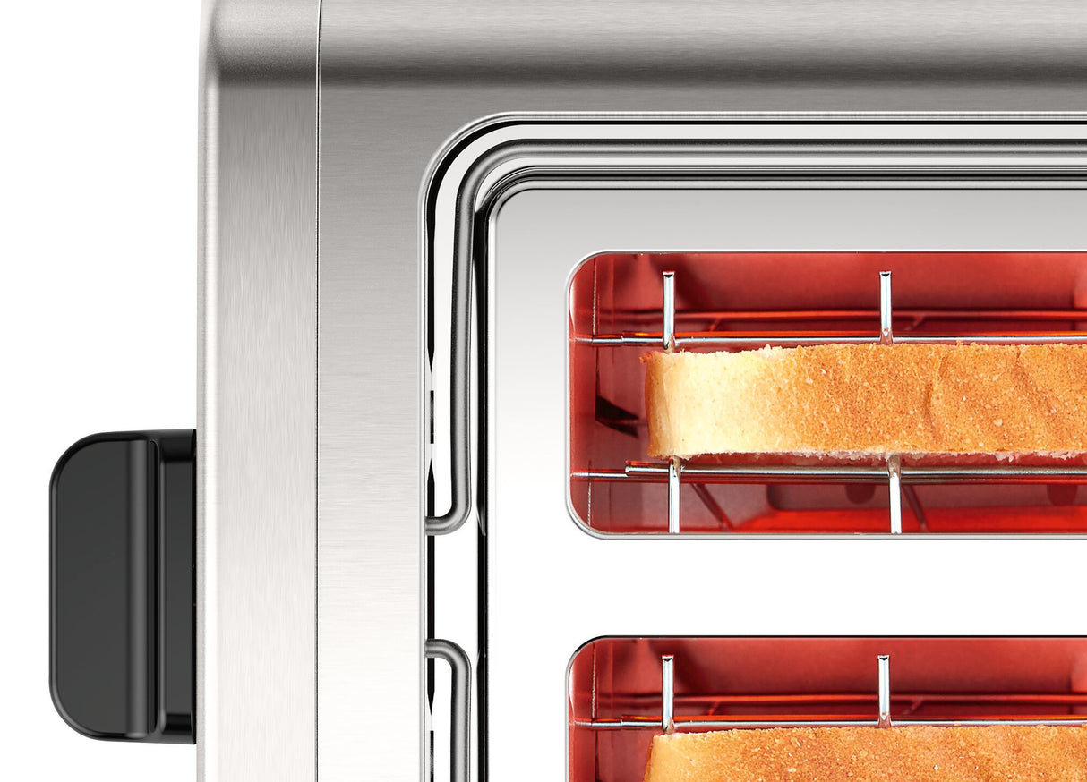 Bosch TAT4P420 brødrister 2 skive(r) 970 W Sort, Rustfrit stål