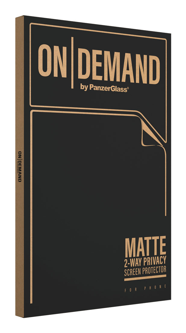 PanzerGlass On-Demand by ® Matte 2-Way Privacy Skærmbeskyttelsesfilm | Phone | Maskine V2