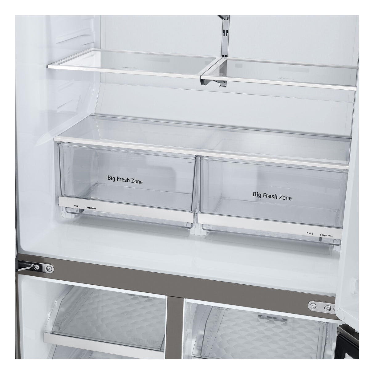 LG GML960PYFE side-by-side køle-fryseskab Fritstående 637 L Sølv