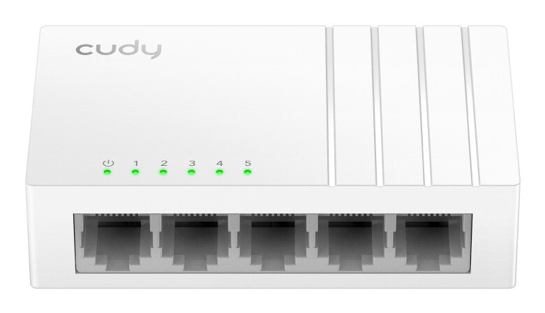 Cudy FS105D netværksswitch Ikke administreret Fast Ethernet (10/100) Hvid