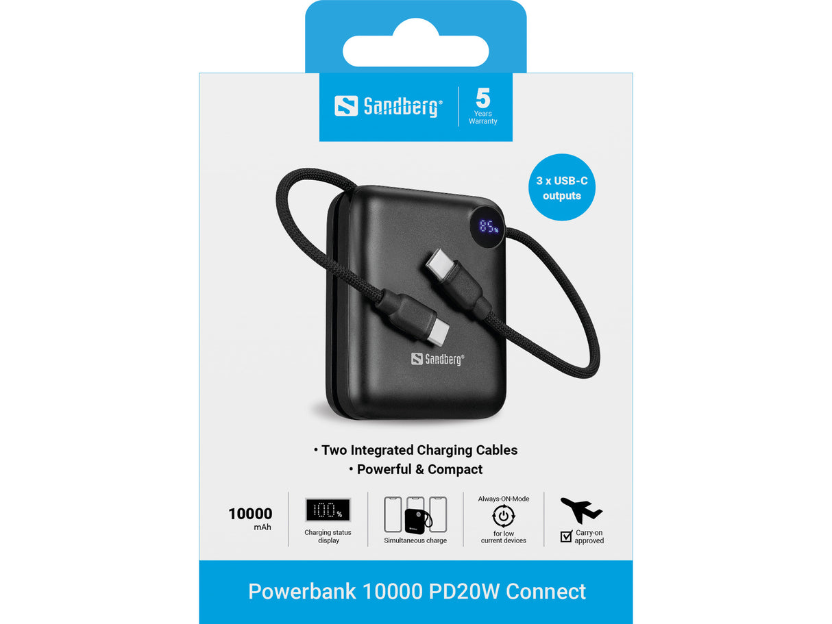 SANDBERG Powerbank 10000 PD20W Connect