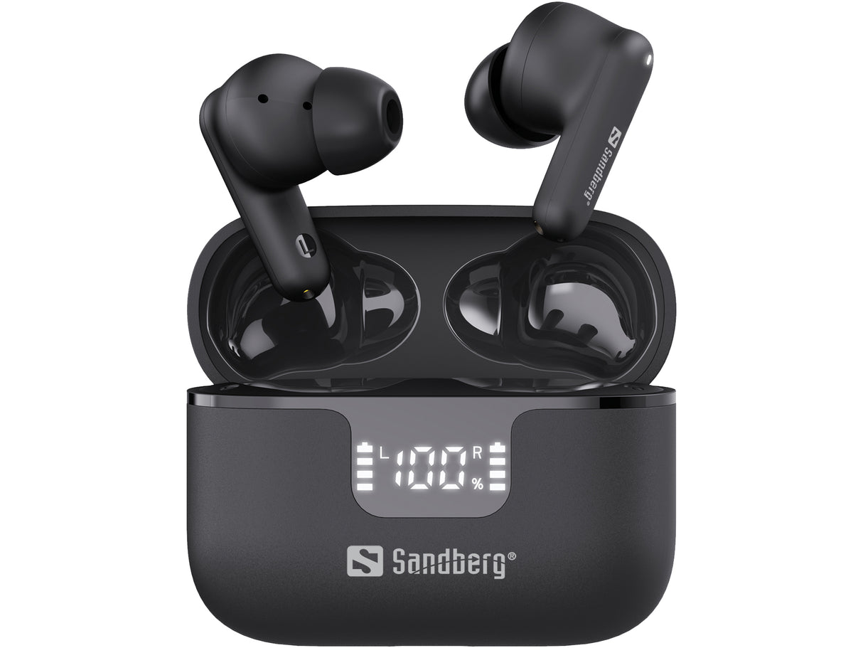 Sandberg 126-52 hovedtelefoner/headset True Wireless Stereo (TWS) I ørerne Musik/hverdag Bluetooth Sort