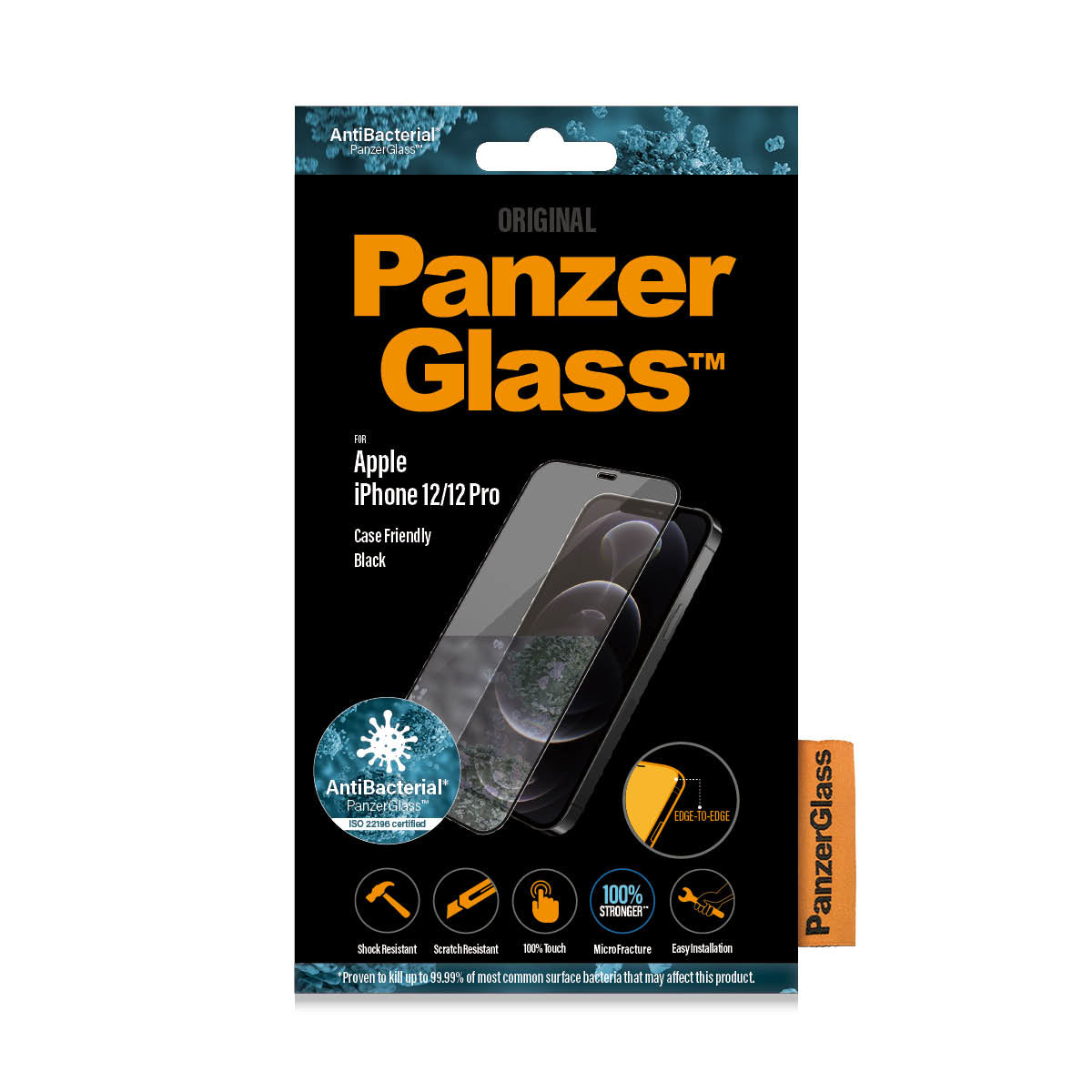 PanzerGlass ® Skærmbeskyttelse iPhone 12 | 12 Pro | Edge-to-Edge