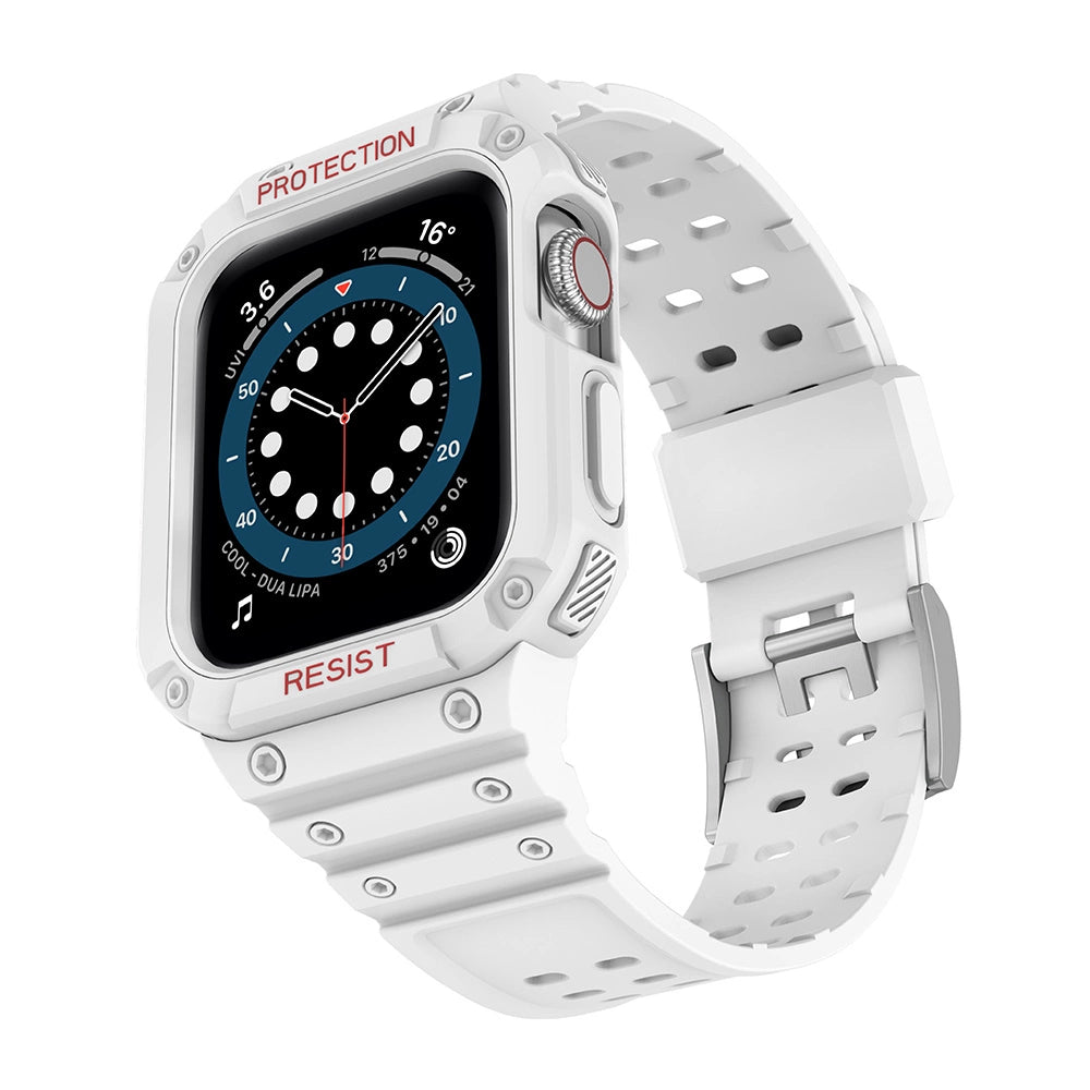 Beskyttelsesrem til Apple Watch 42/44/45 mm pansret bagrem - hvidt