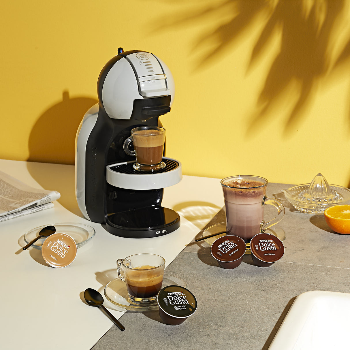 Krups Nescafé Dolce Gusto Mini Me KP123B10 Kaffemaskine Grå/sort