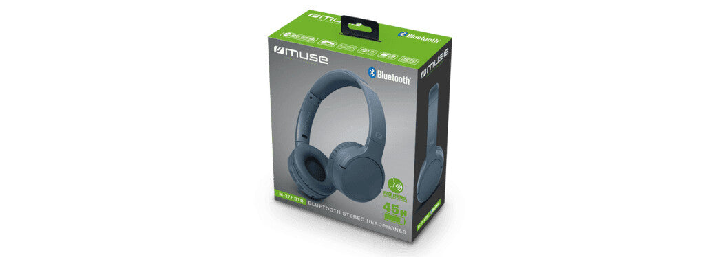 Muse M-272 BTB hovedtelefoner/headset Trådløs Musik USB Type-C Bluetooth Blå