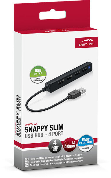 SPEEDLINK SNAPPY SLIM 480 Mbit/s Sort