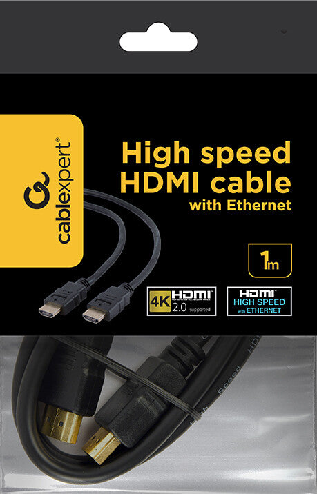 Gembird CC-HDMI4-1M HDMI-kabel HDMI Type A (Standard) Sort