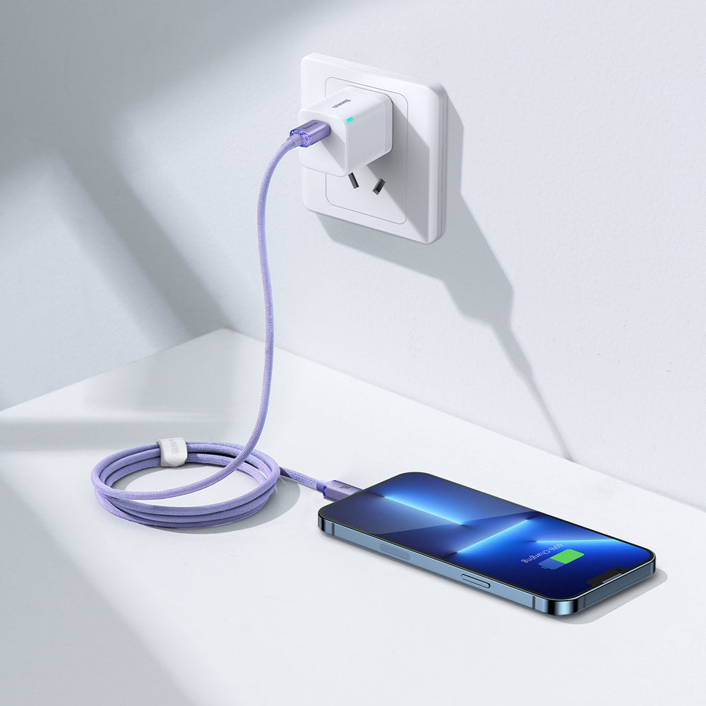 Baseus CAJY000205 Lightning - USB-C PD cable 20W 480Mb/s 1.2m - purple