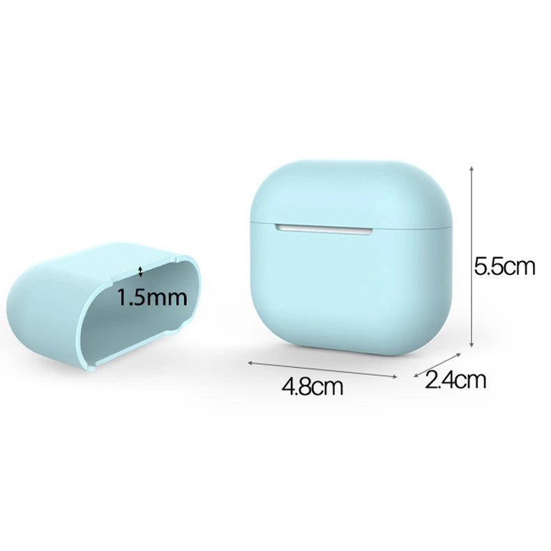 Case for AirPods 3 silikone blød cover til hovedtelefoner hvid (case C)