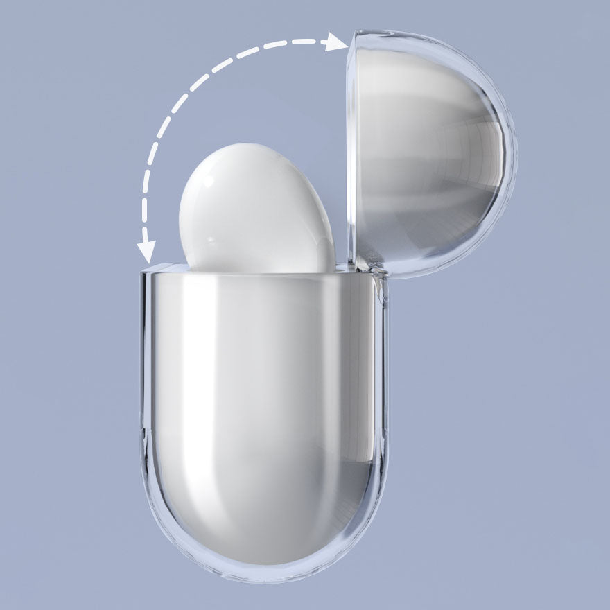 Æske til AirPods 3 hårdt og solidt dække til hovedtelefoner gennemsigtigt (æske A)