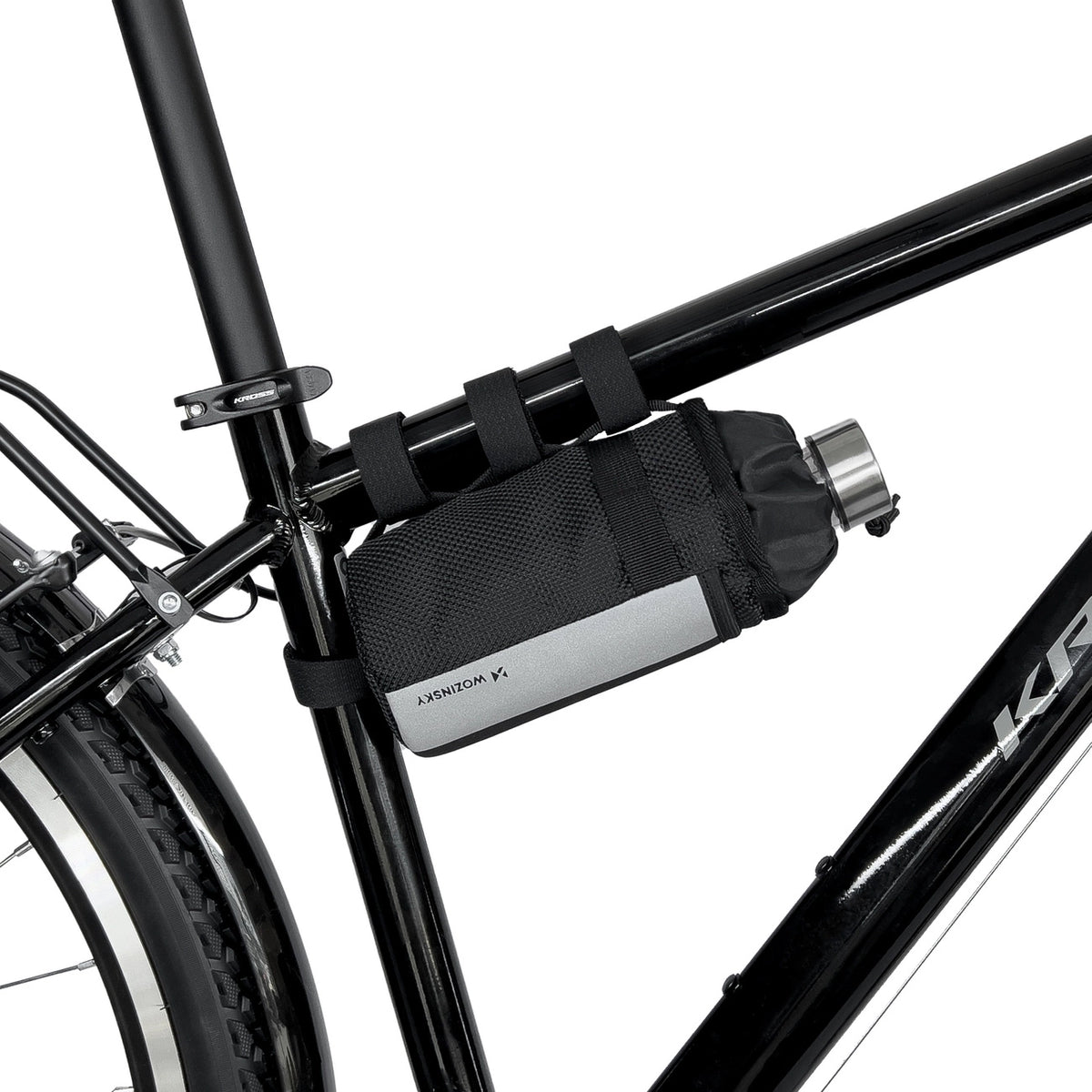 Wozinsky Termoflasketaske til cykel eller scooter 1L sort (WBB29BK)