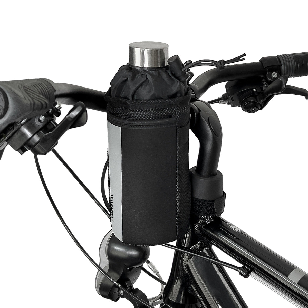 Wozinsky Termoflasketaske til cykel eller scooter 1L sort (WBB29BK)