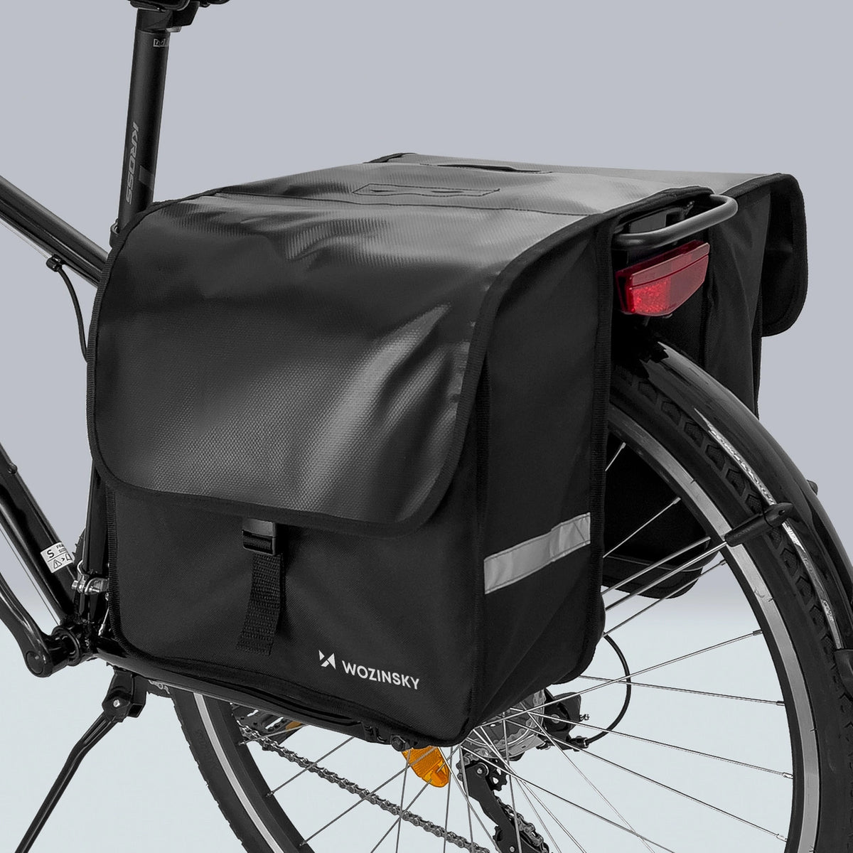 Wozinsky Dobbelt Cykeltaske til Bagagerum 28L Sort (WBB34BK)