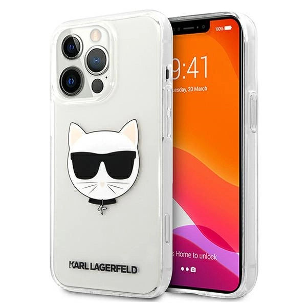 Karl Lagerfeld Choupette Head Case for iPhone 13 Pro Max - Transparent