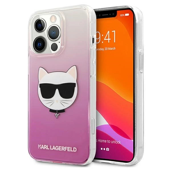 Karl Lagerfeld Choupette Head Case for iPhone 13 Pro Max - Pink