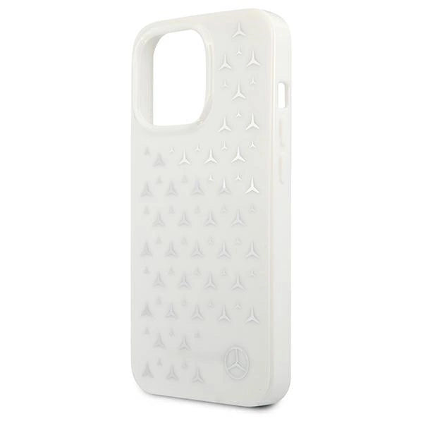 Mercedes MEHCP13LESPWH iPhone 13 Pro / 13 6,1" hvid/hvid hardcase Silver Stars mønster