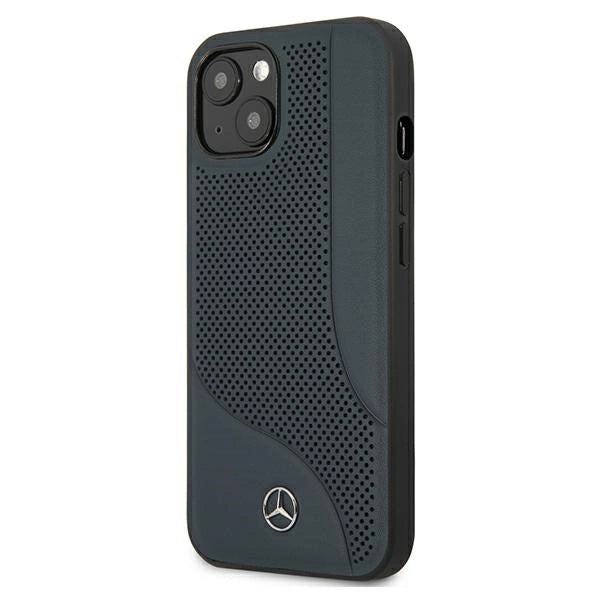 Mercedes MEHCP13SCDONA iPhone 13 mini 5,4" granatowy/navy hardcase Ledret perforeret område