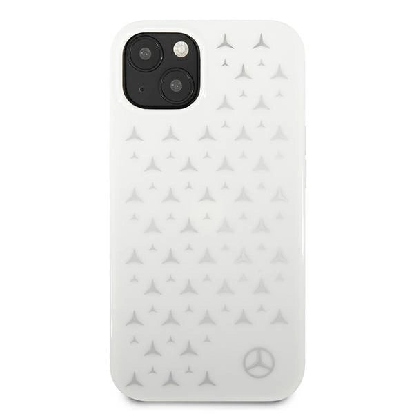 Mercedes MEHCP13SESPWH iPhone 13 mini 5,4" hvid/hvid hardcase Silver Stars mønster