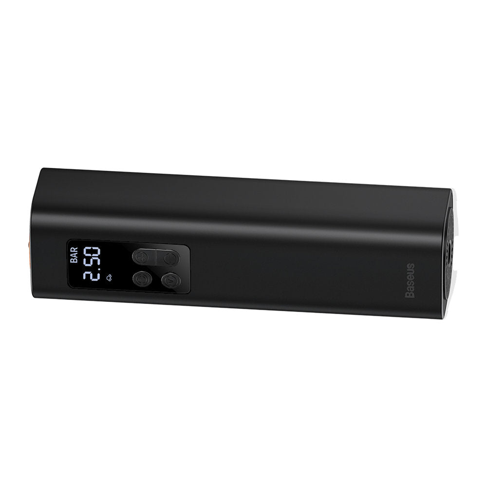 Baseus CRCQ000001 Mini Dækkompressor til Cigarettænderstik - Sort