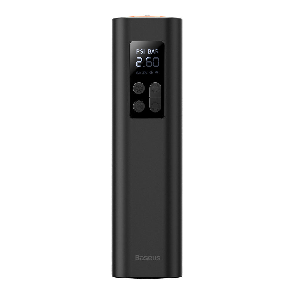 Baseus CRCQ000001 Mini Dækkompressor til Cigarettænderstik - Sort