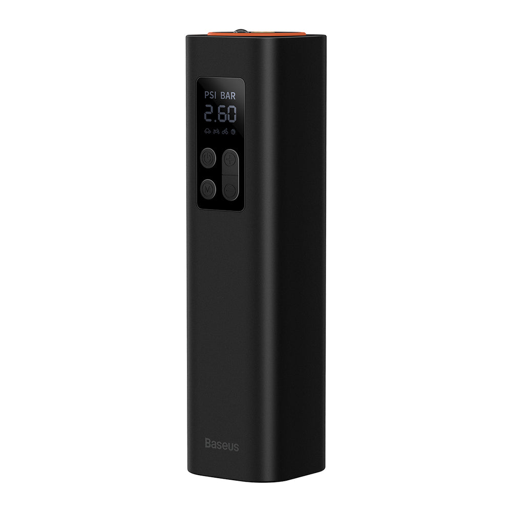 Baseus CRCQ000001 Mini Dækkompressor til Cigarettænderstik - Sort