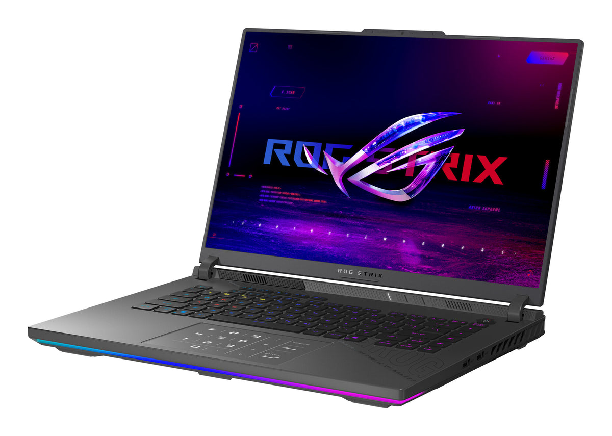 ASUS ROG Strix G16 G614FR-S5022W AMD Ryzen™ 9 9955HX Laptop 40,6 cm (16") 2.5K 16 GB DDR5-SDRAM 1 TB SSD NVIDIA GeForce RTX 5070 Ti Wi-Fi 6E (802.11ax) Windows 11 Home Grå