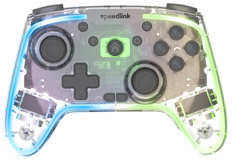 SPEEDLINK RAIT NX Transparent Bluetooth/RF/USB Gamepad Analog/digital PC, Android, Nintendo Switch Lite, Nintendo Switch OLED, Playstation 3