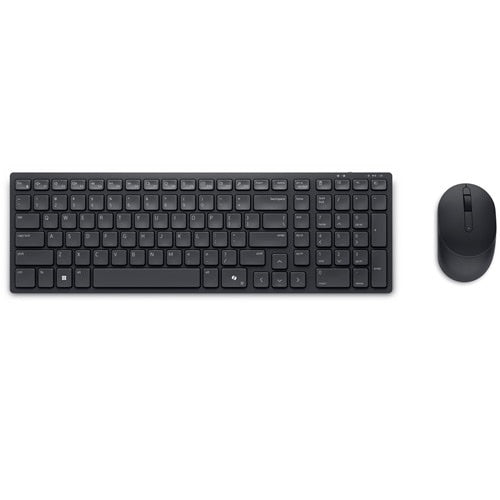 DELL KM555 tastatur Mus inkluderet Universel RF trådløs + Bluetooth QWERTY Russisk Sort