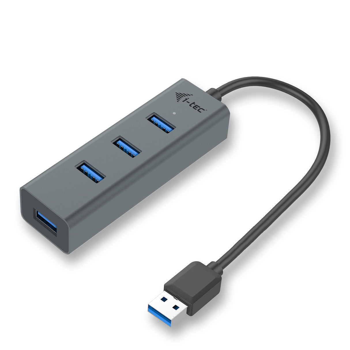 i-tec Metal U3HUBMETAL403 interface hub USB 3.2 Gen 1 (3.1 Gen 1) Type-A 5000 Mbit/s Grå
