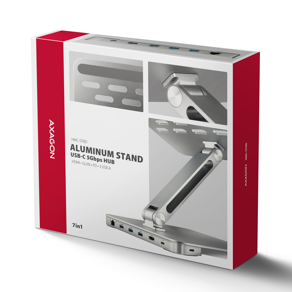 Axagon HMC-STND laptop stativ Sølv 43,9 cm (17.3")
