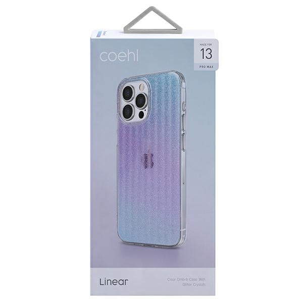 Uniq Coehl Linear case til iPhone 13 Pro Max - pink og blå