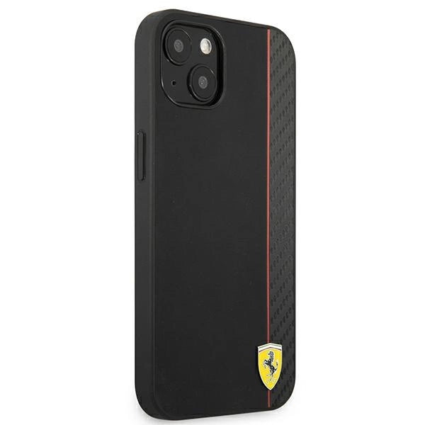 Ferrari FESAXHCP13SBK iPhone 13 mini 5.4" black/black hardcase On Track Carbon Stripe