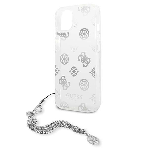 Guess GUHCP13SKPESI iPhone 13 mini 5.4" silver/silver hardcase Peony Chain Collection