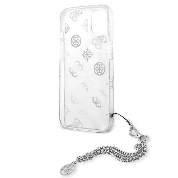 Guess GUHCP13SKPESI iPhone 13 mini 5.4" silver/silver hardcase Peony Chain Collection