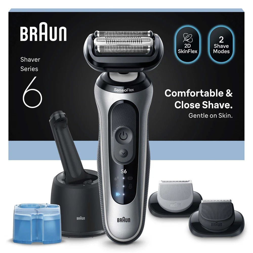 Braun Series 6 62-S7650cc Folie shaver Trimmer Sølv